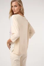 Camiseta sublimada manga 3/4 flor - Imagen 4