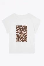 Camiseta flor tachas - Imagen 3