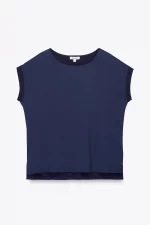 Camiseta lisa dos tejidos - Imagen 3