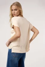 Camiseta lisa dos tejidos - Imagen 5
