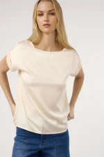 Camiseta lisa dos tejidos - Imagen 6