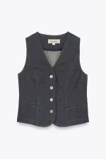 Chaleco denim traje - Imagen 5