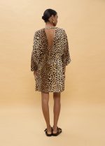 Vestido corto estampado animal - Imagen 6