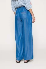 Pantalón ancho denim fluido - Imagen 3