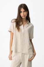 Polo de lino a rayas Soulout