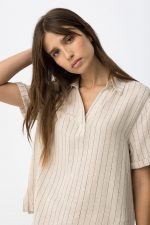 Polo de lino a rayas Soulout - Imagen 5