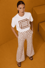 Camiseta con Logo Strass