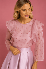 Camisa de Lunares Organza