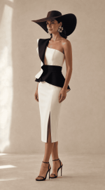 Vestido Midi Bicolor - Imagen 5