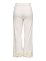 Pantalón vaquero crop bajo bordado Madison - Imagen 2