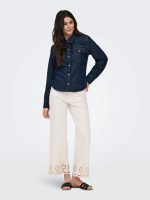 Pantalón vaquero crop bajo bordado Madison - Imagen 6