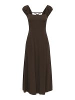 Vestido midi espalda corset Mirelda