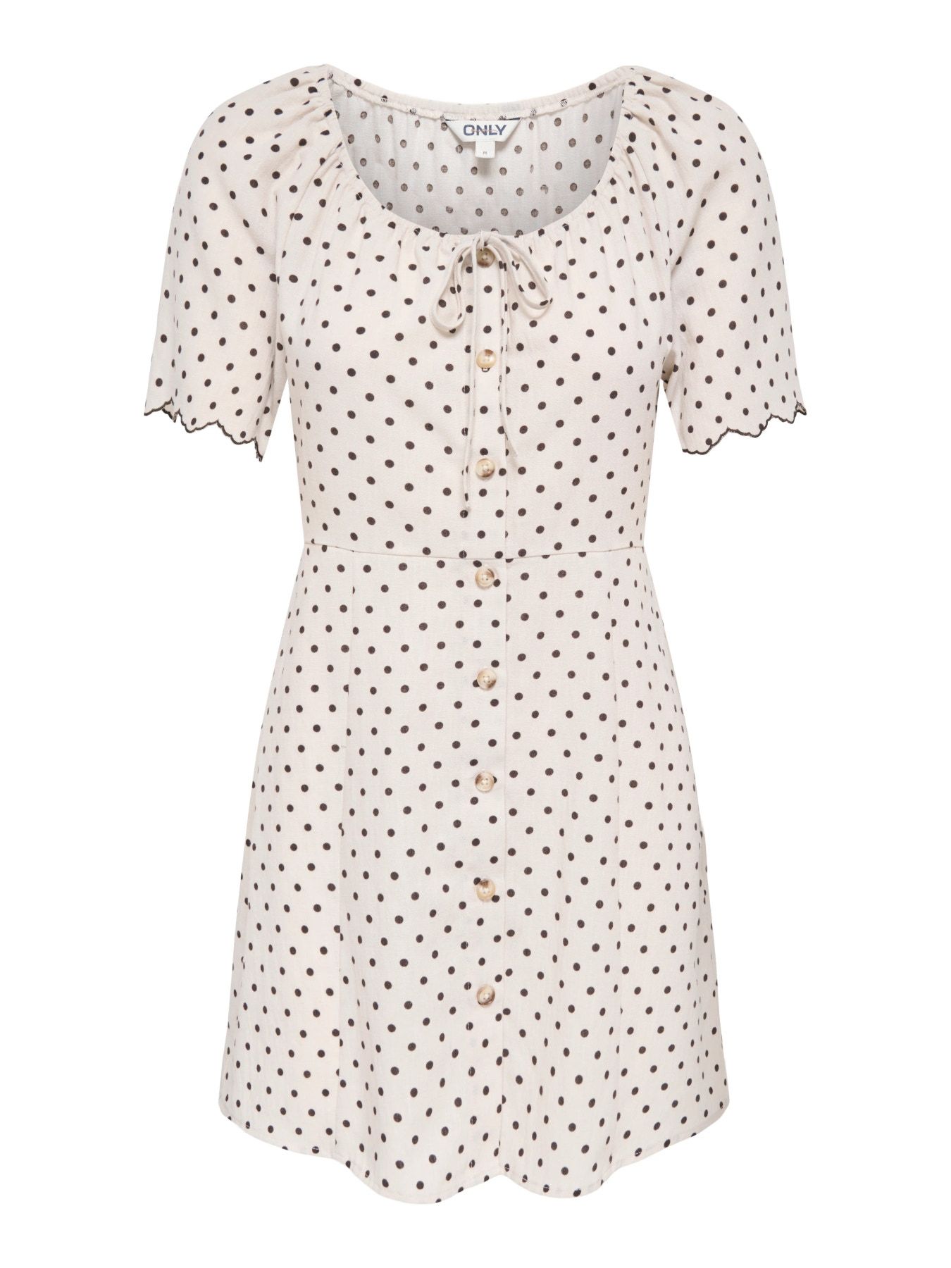 F_15380070_M_5078263_Front Vestido corto de lunares Emmia - Imagen 1