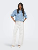 Pantalón vaquero blanco con bolsillo nube Madison - Imagen 7