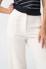 Pantalón de lino con bajo de crochet Lilith_B - Imagen 2