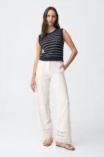 Pantalón de lino con bajo de crochet Lilith_B