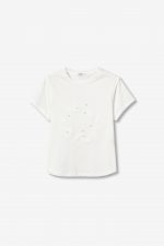 Camiseta Angel Create flores y perlas - Imagen 4
