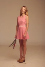 Vestido Camelia rojo - Imagen 2