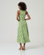 Vestido tirantes drapeado en pecho - Imagen 3