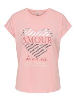 Camiseta Only Free Amour de ma vie