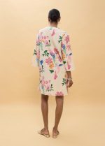 Vestido corto con abalorios multicolor - Imagen 4