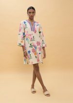 Vestido corto con abalorios multicolor - Imagen 3